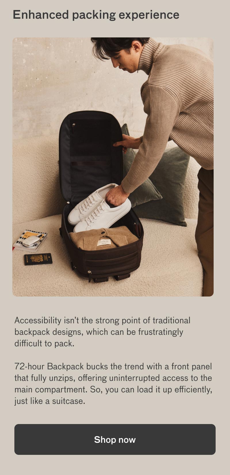 72-hour backpack